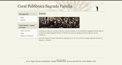 Desktop Screenshot of coralsagradafamilia.es
